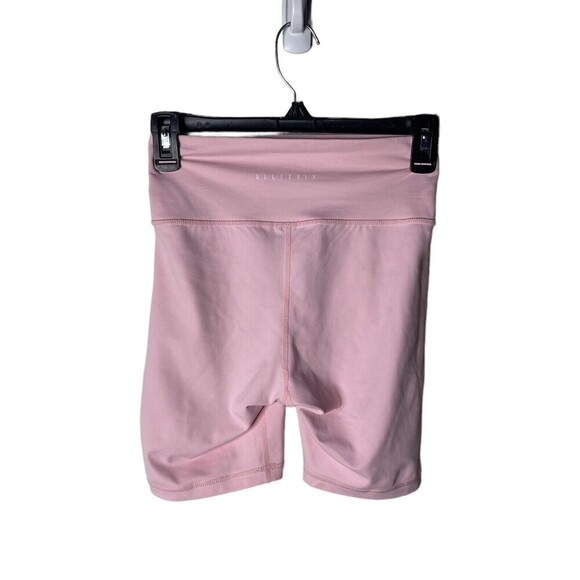Anthropologie AllFenix Clair Biker Shorts Size S Pink High Rise Fitted - Picture 5 of 10
